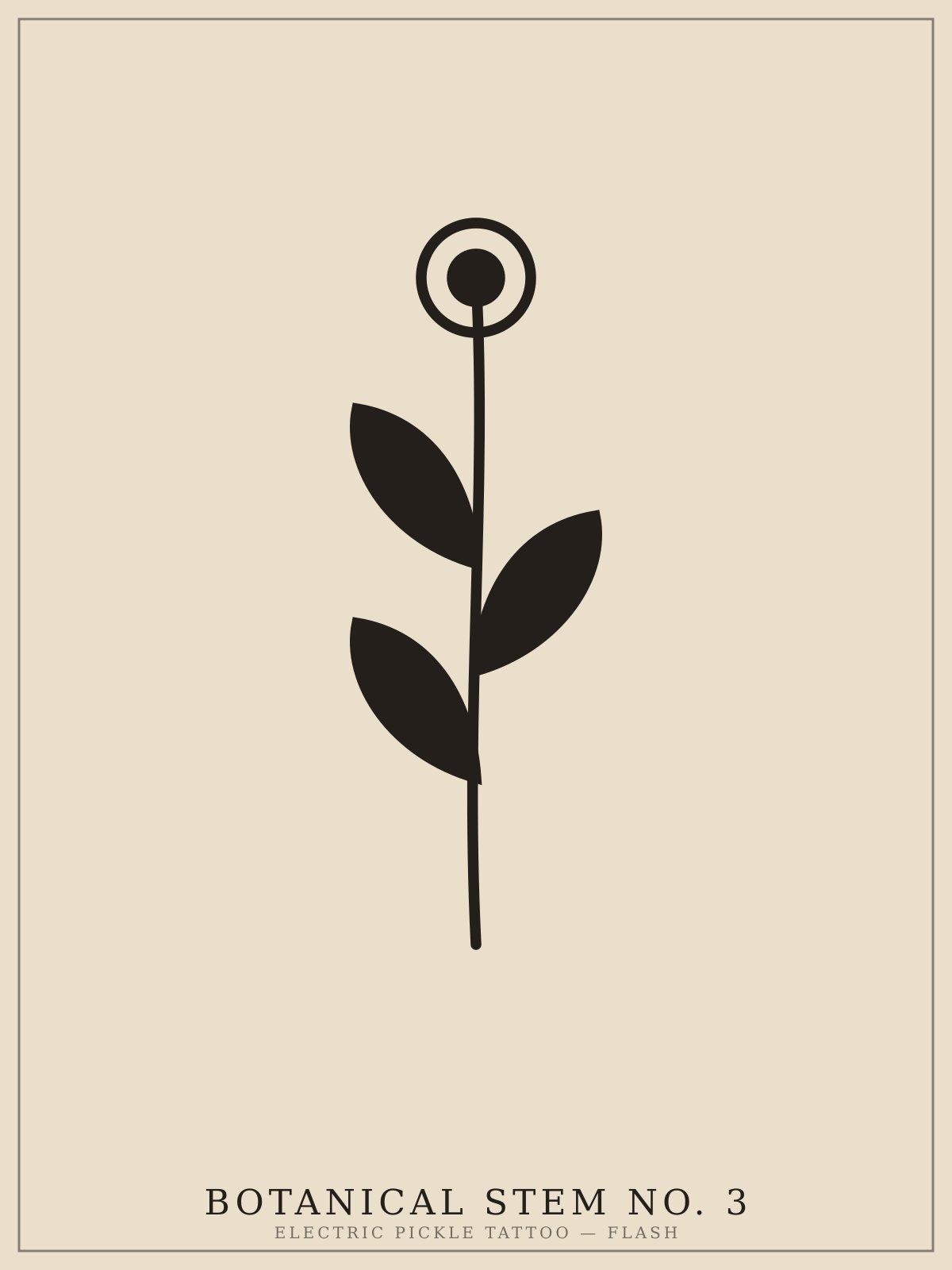 Botanical Stem No. 3 — flash design