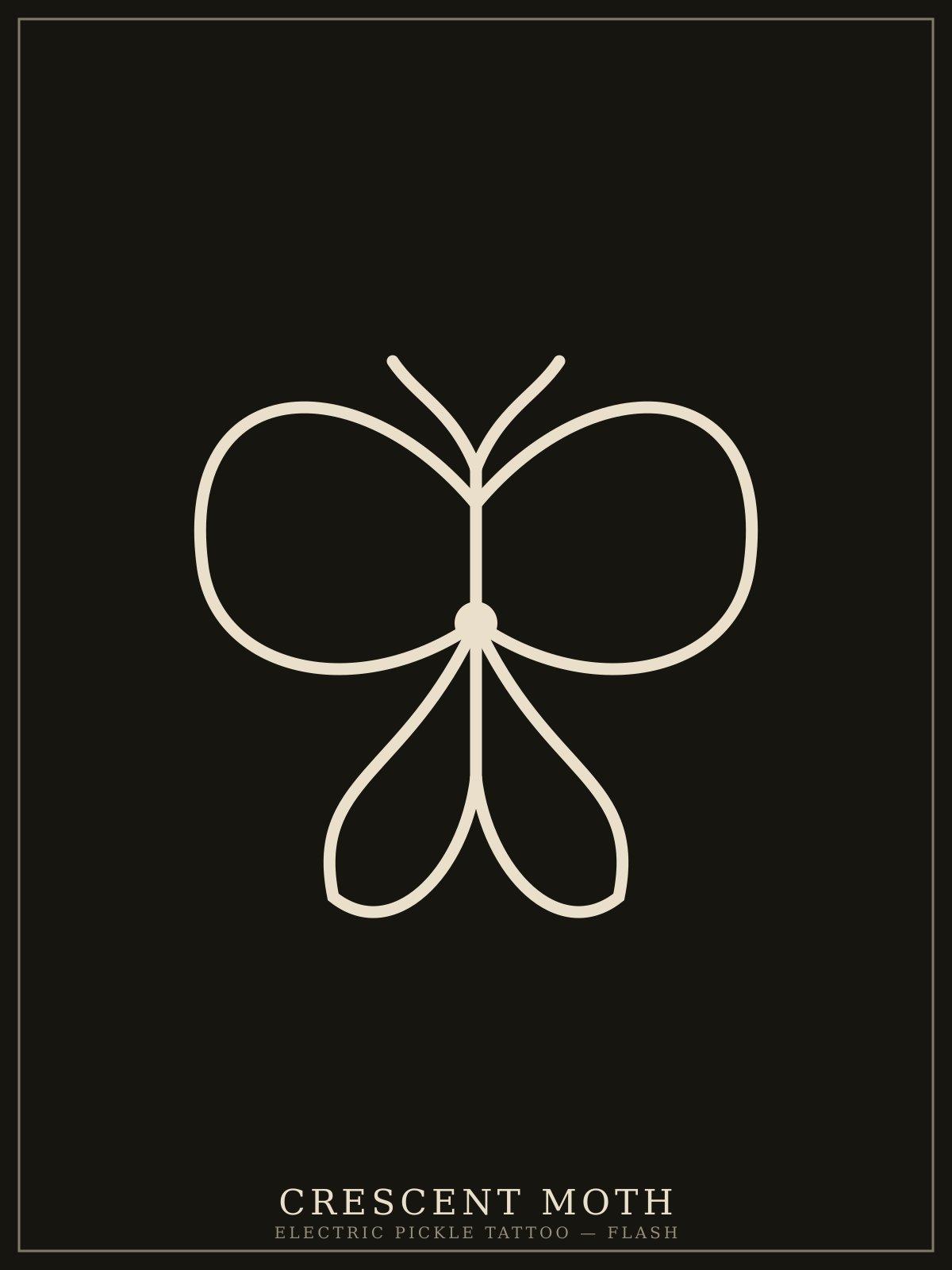 Crescent Moth — flash design