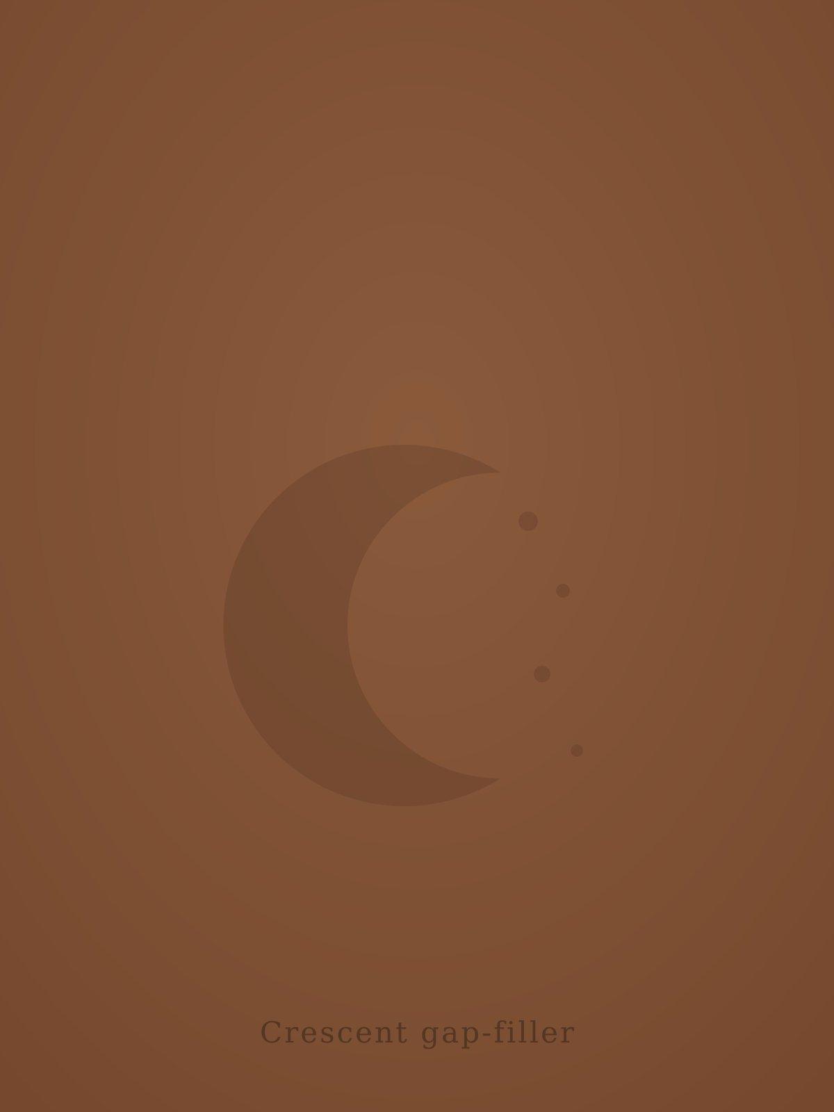 Crescent gap-filler